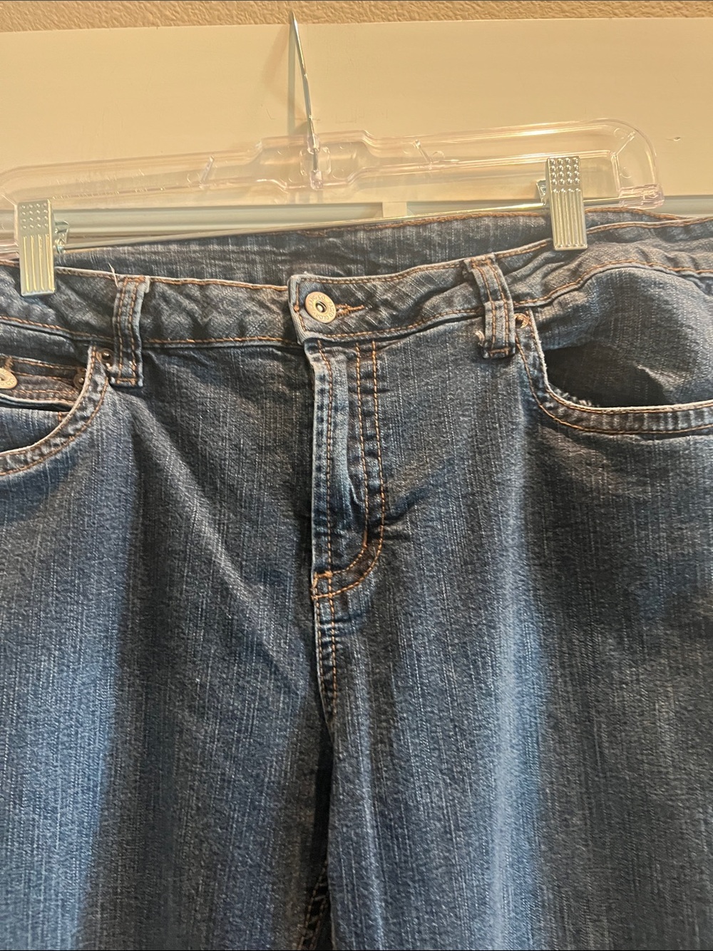 Faded Glory Women's Dark Wash Flare Jeans Size 12 - Picture 5 of 10